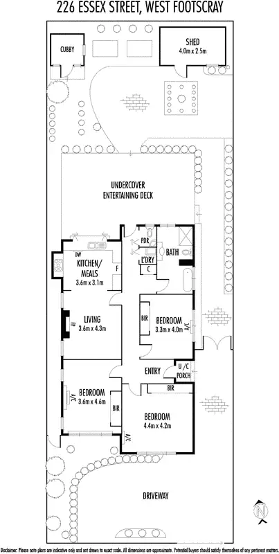 Floorplan of Homely house listing, 226 Essex Street, West Footscray VIC 3012