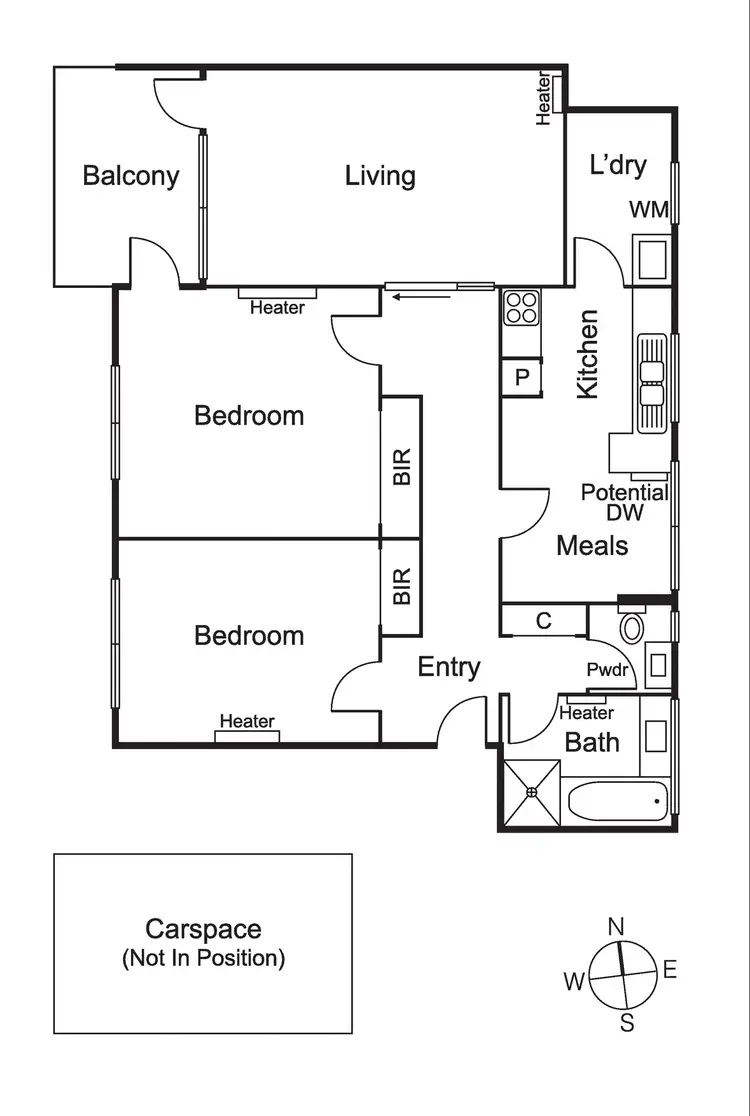 Floorplan of Homely apartment listing, 12/8 Hughenden Road, St Kilda East VIC 3183