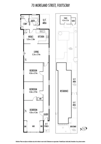 Floorplan of Homely house listing, 70 Moreland Street, Footscray VIC 3011