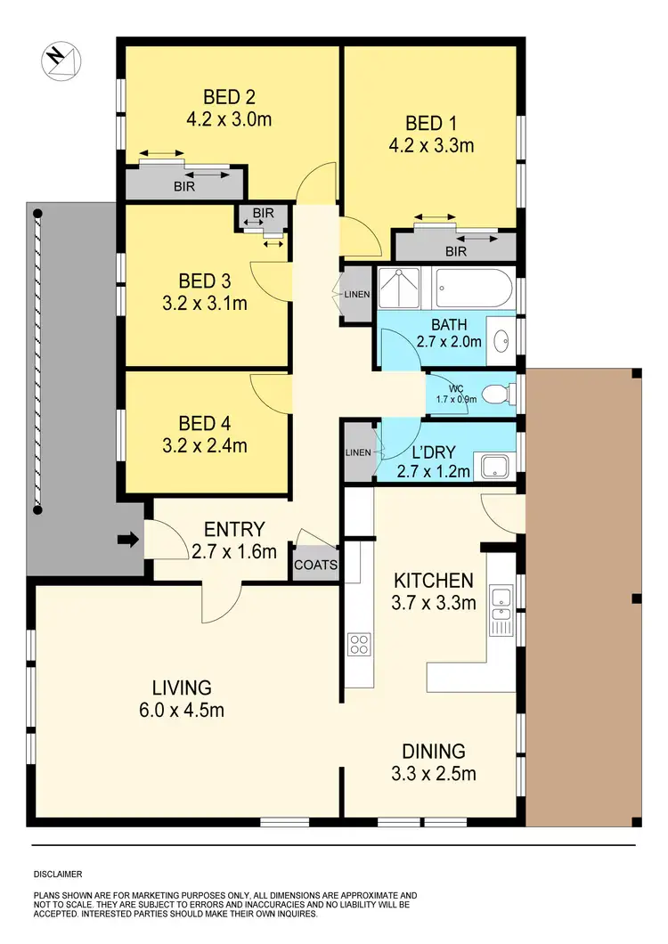 Floorplan of Homely house listing, 1/47 Pauls Crescent, Wendouree VIC 3355