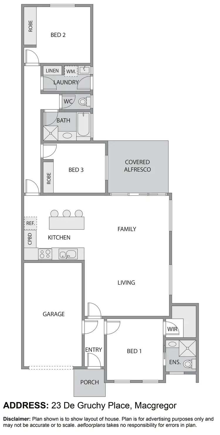 Floorplan of Homely house listing, 23 De Gruchy Place, Macgregor ACT 2615