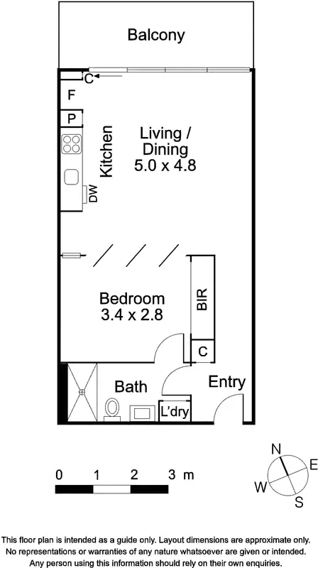 Floorplan of Homely apartment listing, 211A/1 Clara Street, South Yarra VIC 3141