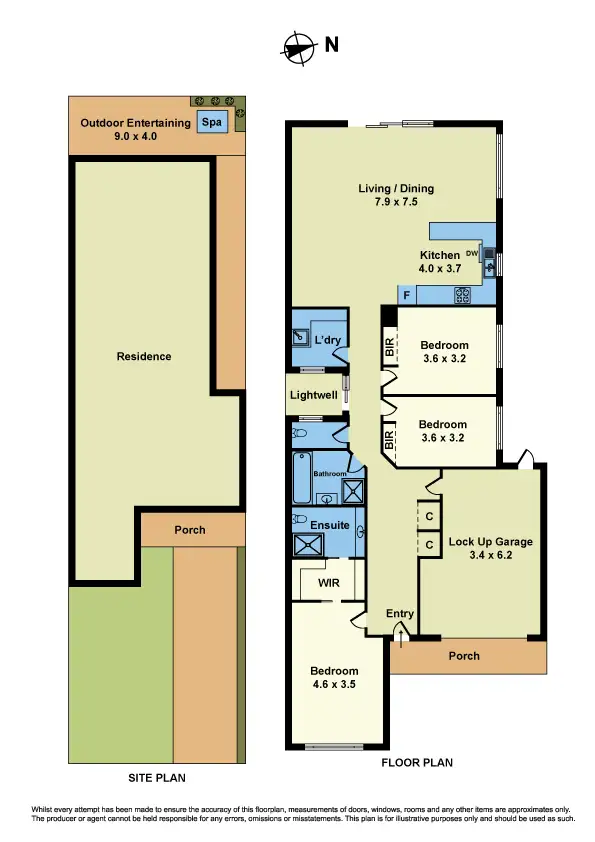 Floorplan of Homely townhouse listing, 68 Stephenson Street, South Kingsville VIC 3015