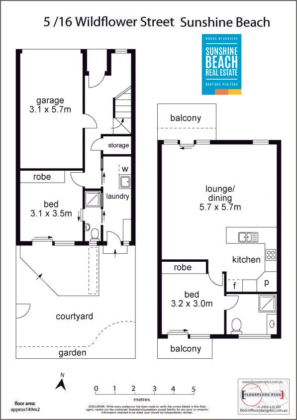 Floorplan of Homely unit listing, 5/16 Wildflower Street, Sunshine Beach QLD 4567