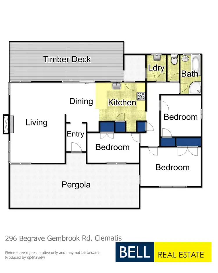 Floorplan of Homely house listing, 296 Belgrave-Gembrook Road, Clematis VIC 3782