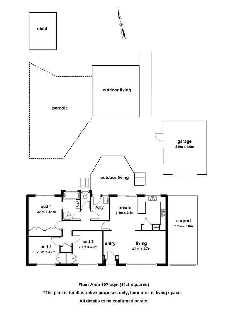 Floorplan of Homely house listing, 23 Norman Berry Drive, Seville VIC 3139