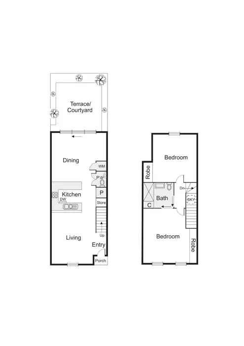 Floorplan of Homely townhouse listing, 37 Lalor Street, Port Melbourne VIC 3207