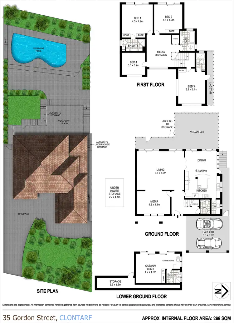 Floorplan of Homely house listing, 35 Gordon Street, Clontarf NSW 2093