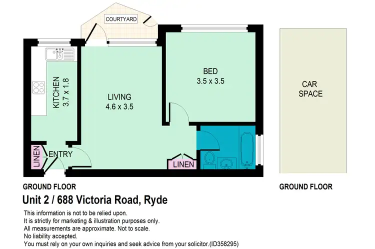 Floorplan of Homely unit listing, 2/688 Victoria Road, Ryde NSW 2112