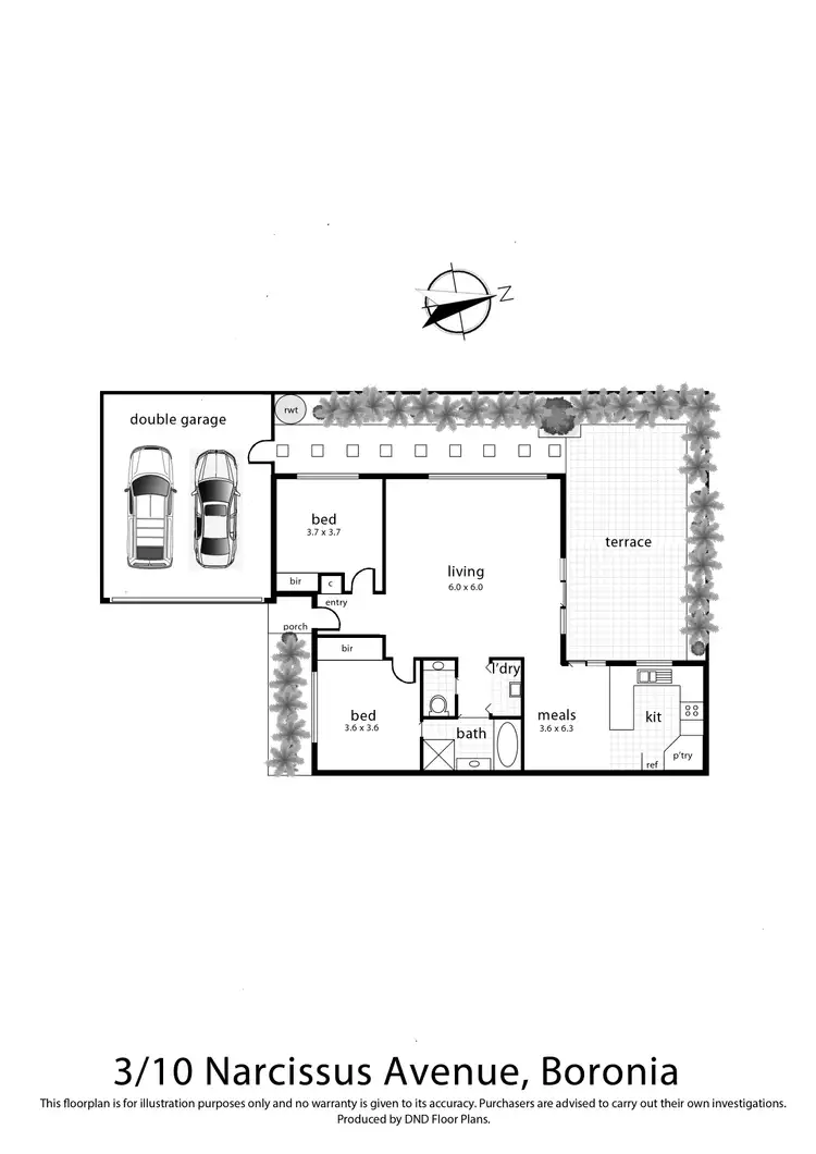 Floorplan of Homely unit listing, 3/10 Narcissus Avenue, Boronia VIC 3155