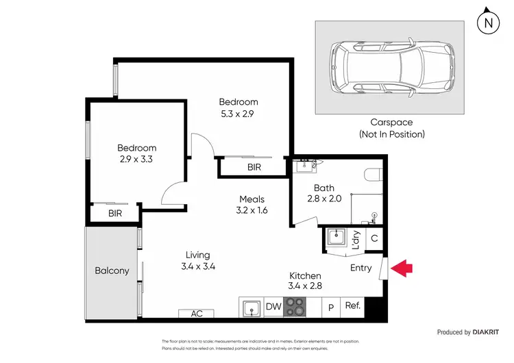 Floorplan of Homely apartment listing, 204/82 Canning Street, Carlton VIC 3053