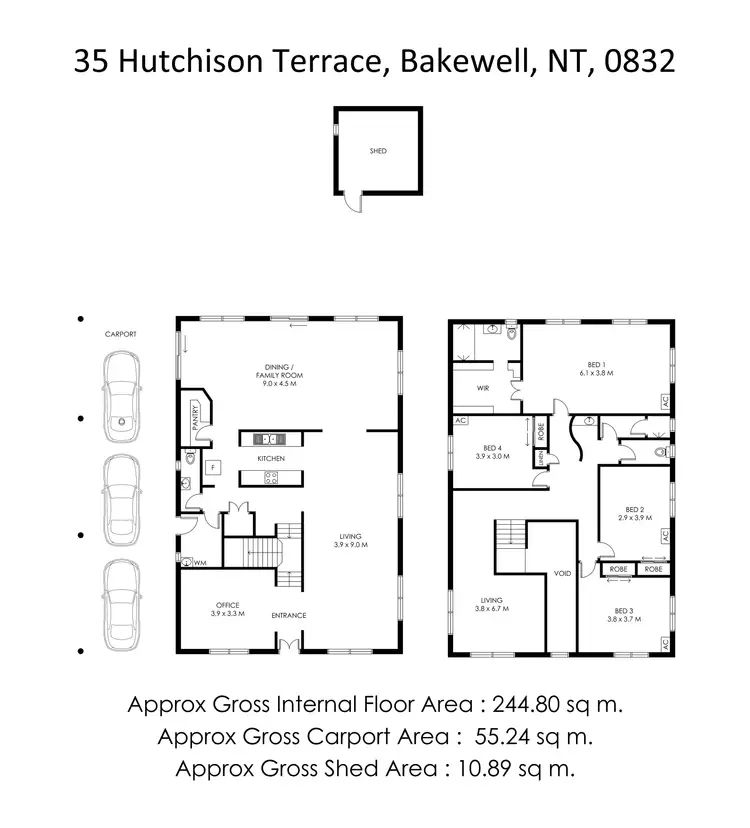 Floorplan of Homely house listing, 35 Hutchison Terrace, Bakewell NT 832