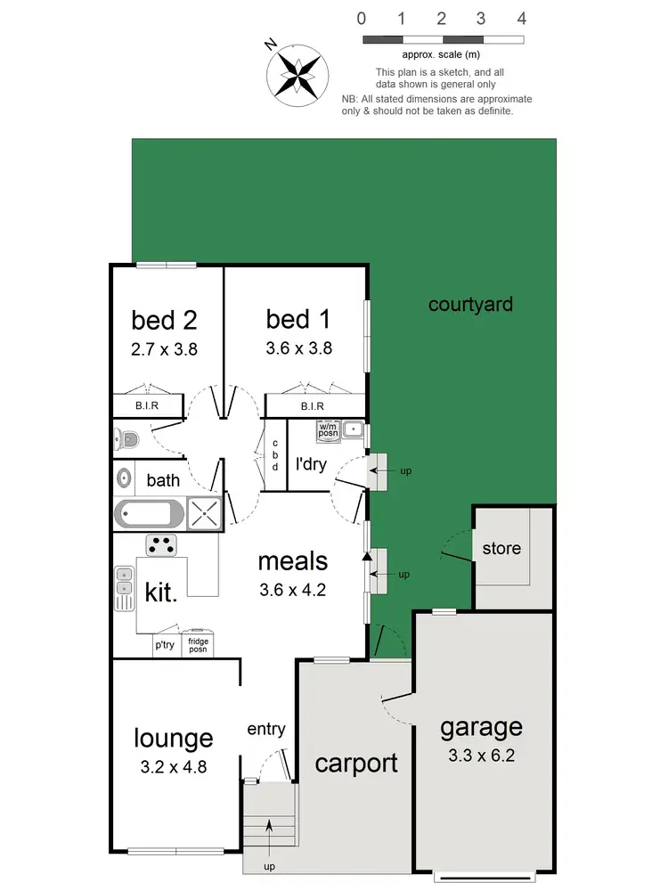 Floorplan of Homely unit listing, 4/18 Jackson Street, Croydon VIC 3136