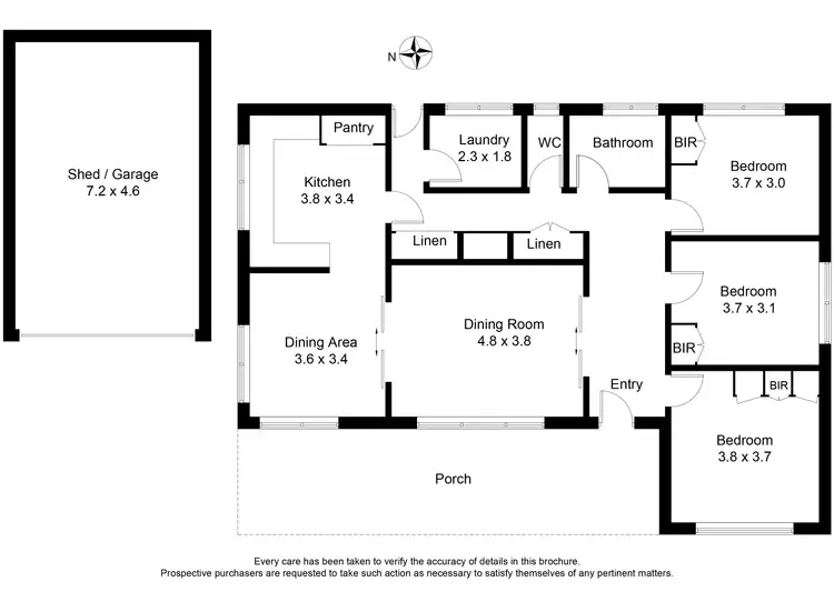 Floorplan of Homely house listing, 56 Browns Parade, Wendouree VIC 3355