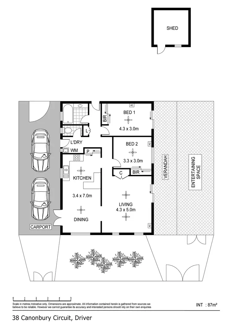 Floorplan of Homely house listing, 38 Canonbury Circuit, Driver NT 830