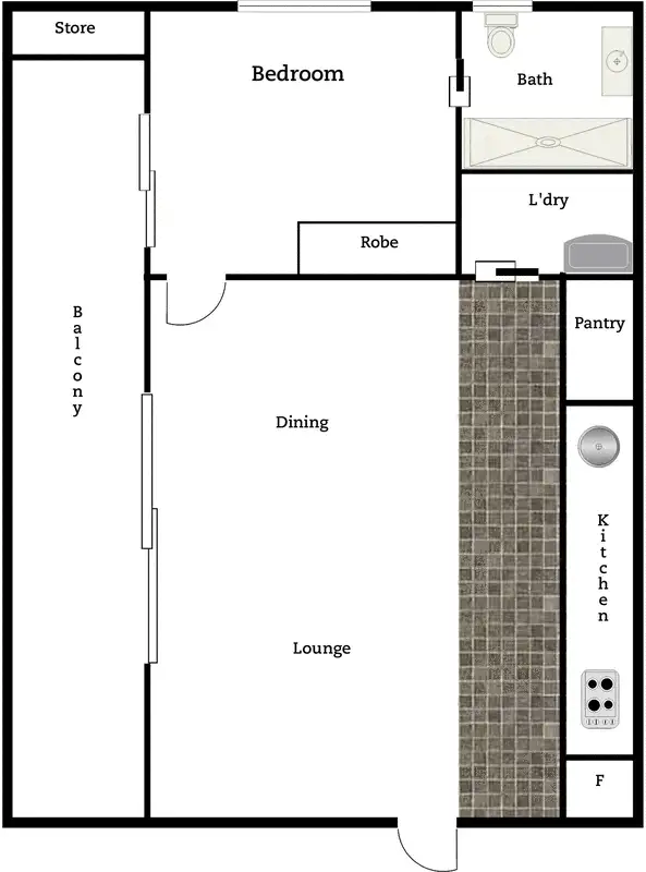 Floorplan of Homely apartment listing, 11/123 Lowanna Street, Braddon ACT 2612