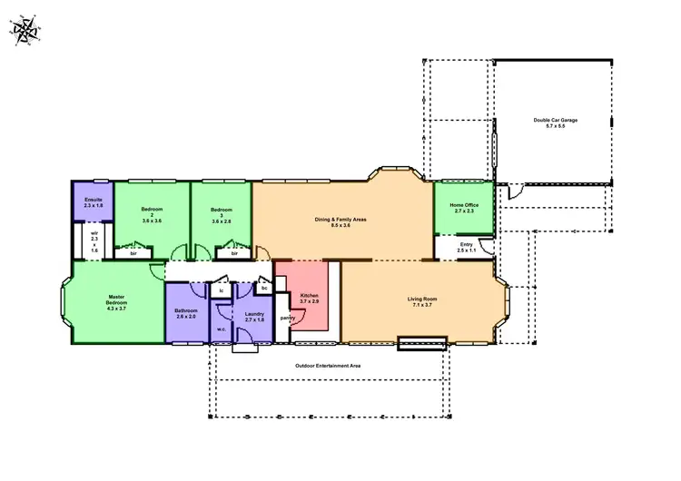 Floorplan of Homely house listing, 11 Bogart Drive, Wendouree VIC 3355