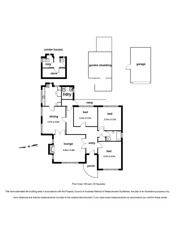 Floorplan of Homely house listing, 6 Sophia Grove, Tecoma VIC 3160