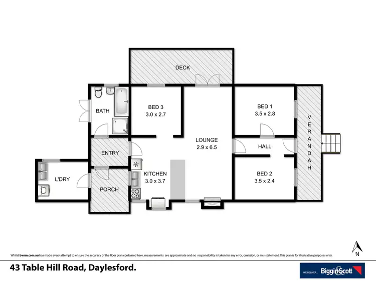 Floorplan of Homely house listing, Lot 3/43 Table Hill Road, Daylesford VIC 3460