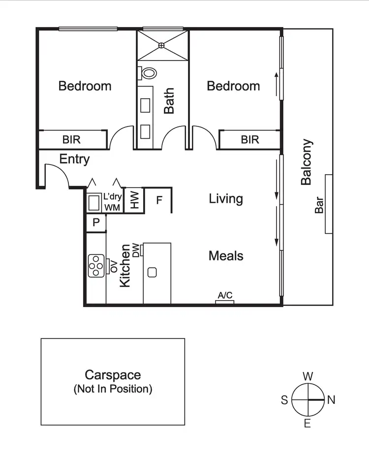 Floorplan of Homely apartment listing, 16/45-47 Hotham Street, St Kilda East VIC 3183