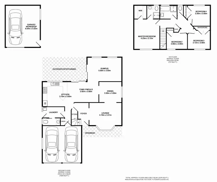 Floorplan of Homely house listing, 6 Tench Way, West Hoxton NSW 2171
