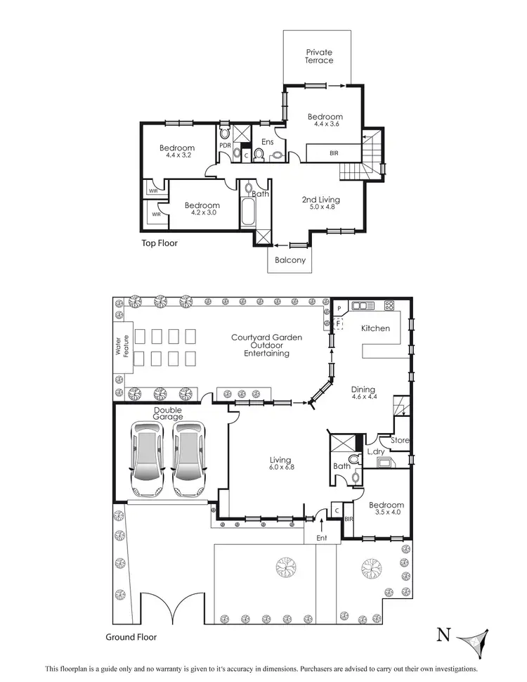 Floorplan of Homely townhouse listing, 1/32-34 Blanche Street, Brighton East VIC 3187