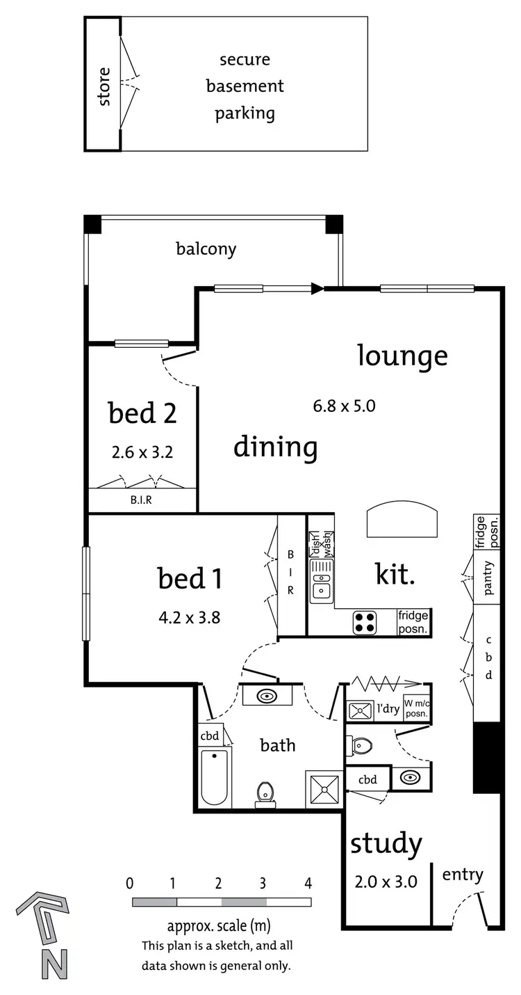 Floorplan of Homely apartment listing, 1/78 Manningham Road, Bulleen VIC 3105