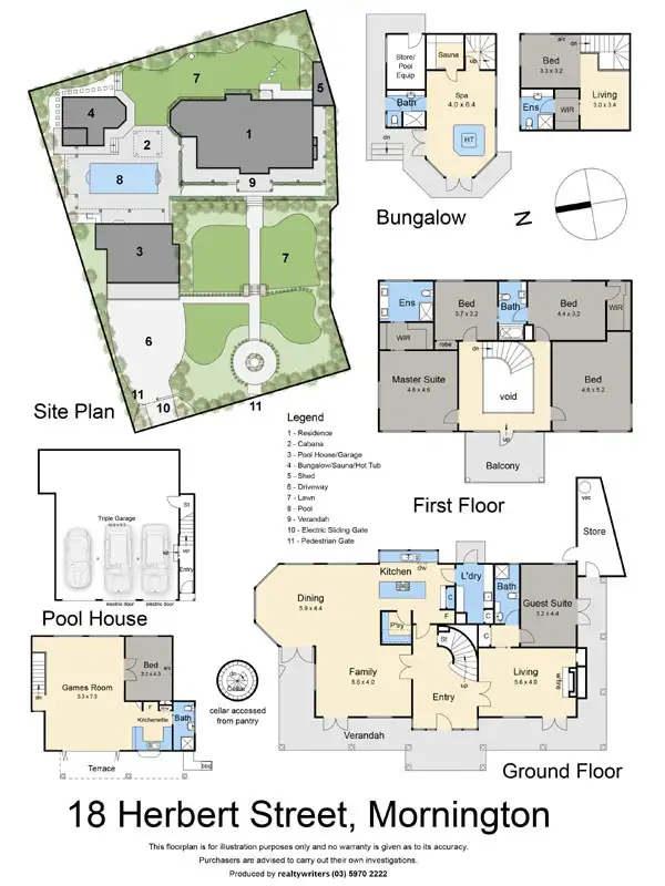 Floorplan of Homely house listing, 18 Herbert Street, Mornington VIC 3931