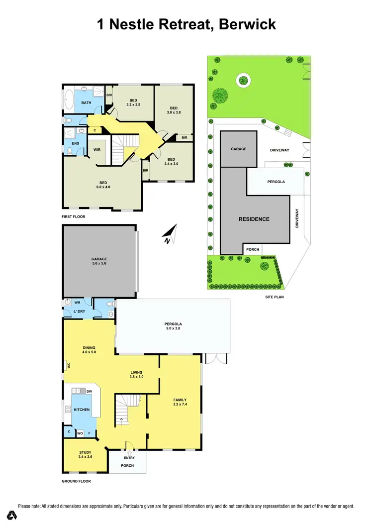 Floorplan of Homely house listing, 1 Nestle Retreat, Berwick VIC 3806