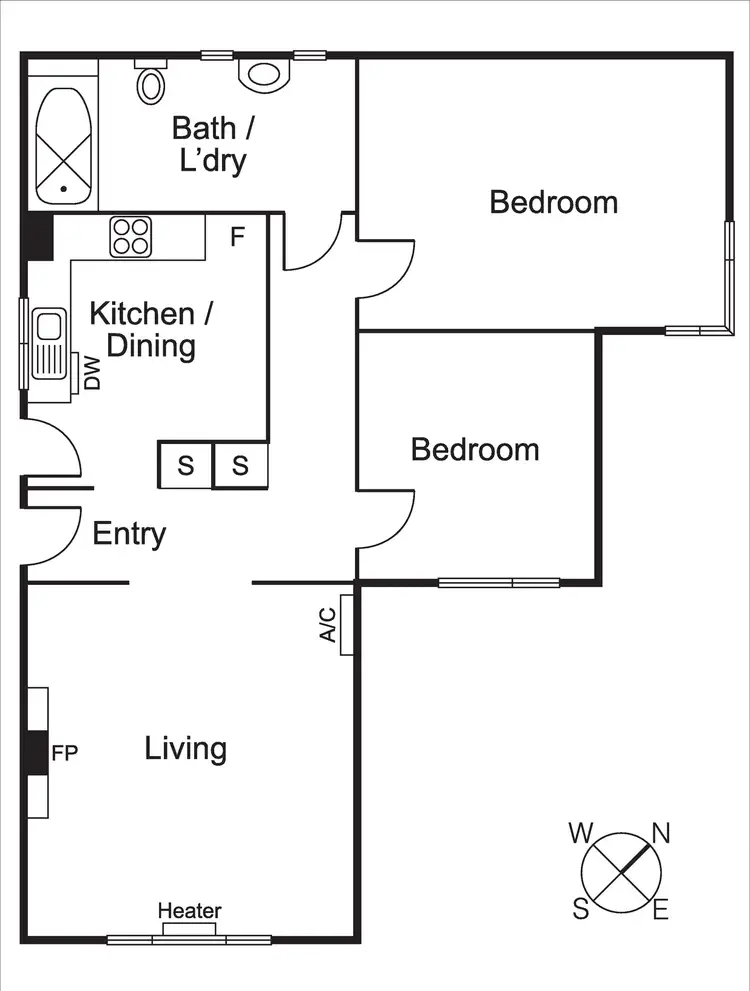 Floorplan of Homely apartment listing, 4/3 Eildon Court, St Kilda VIC 3182