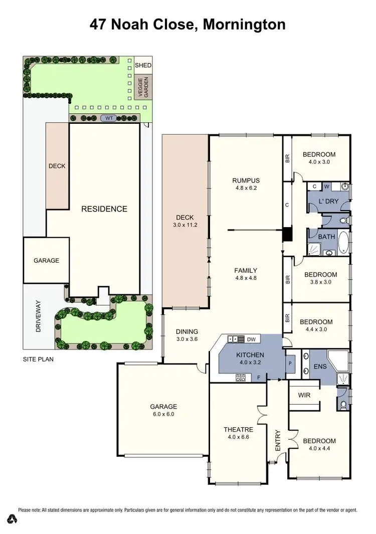 Floorplan of Homely house listing, 47 Noah Close, Mornington VIC 3931