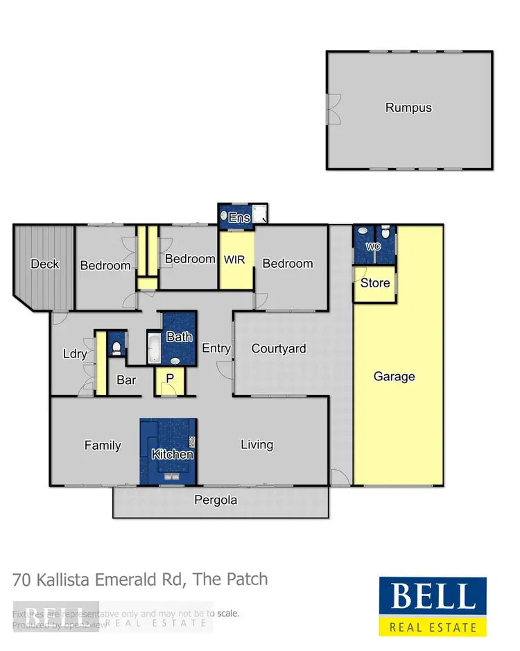 Floorplan of Homely house listing, 70 Kallista Emerald Road, The Patch VIC 3792