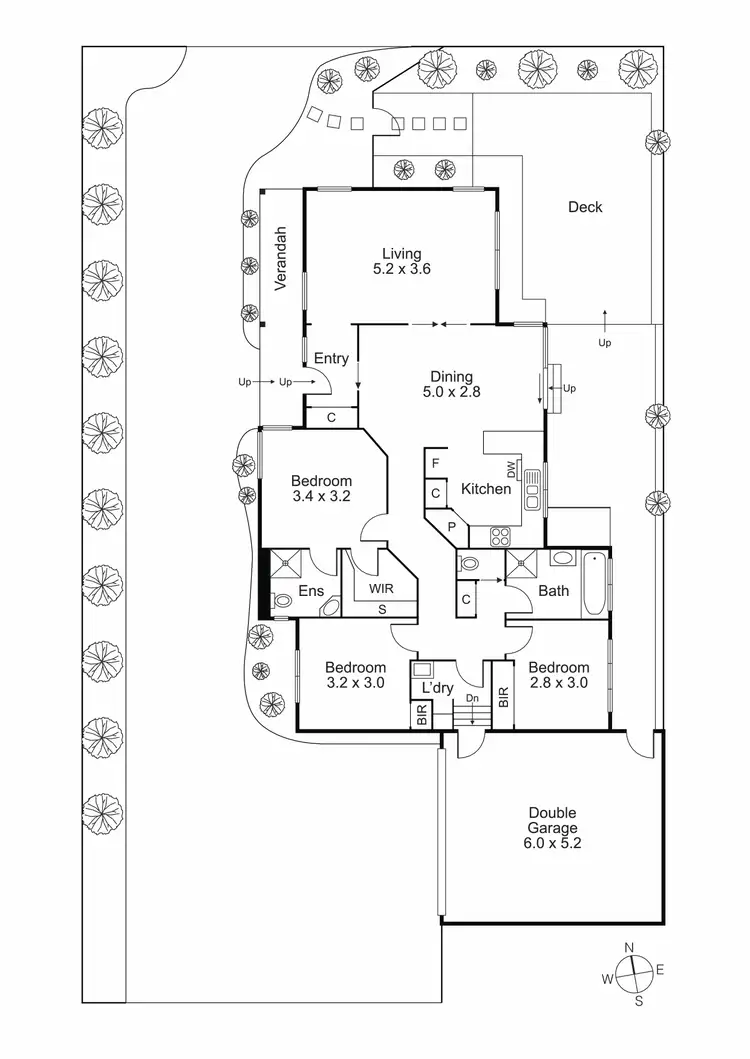 Floorplan of Homely unit listing, 1/34 York Street, Eltham VIC 3095