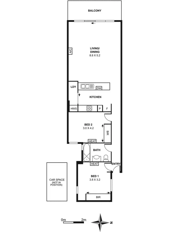 Floorplan of Homely apartment listing, 27/44 Everard Street, West Footscray VIC 3012