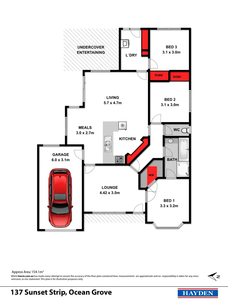 Floorplan of Homely house listing, 137 Sunset Strip, Ocean Grove VIC 3226