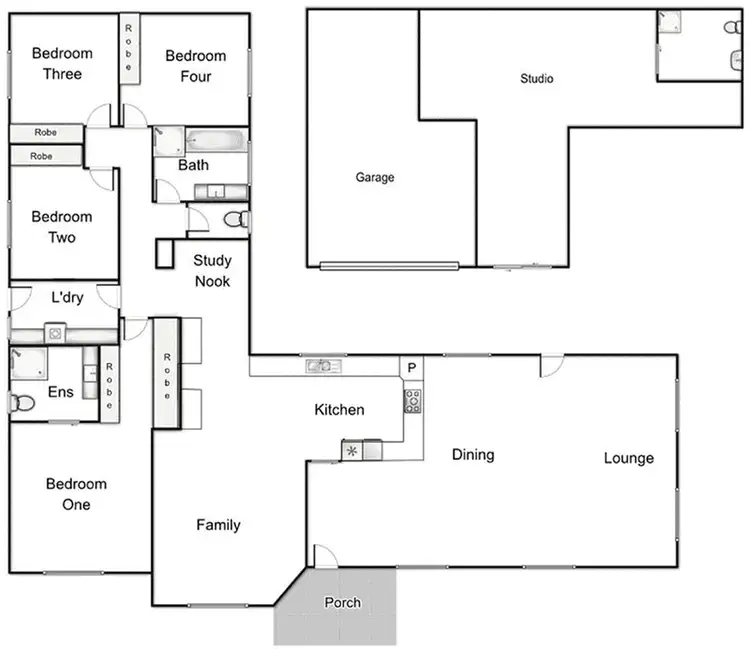 Floorplan of Homely house listing, 4 Griffin Place, Monash ACT 2904