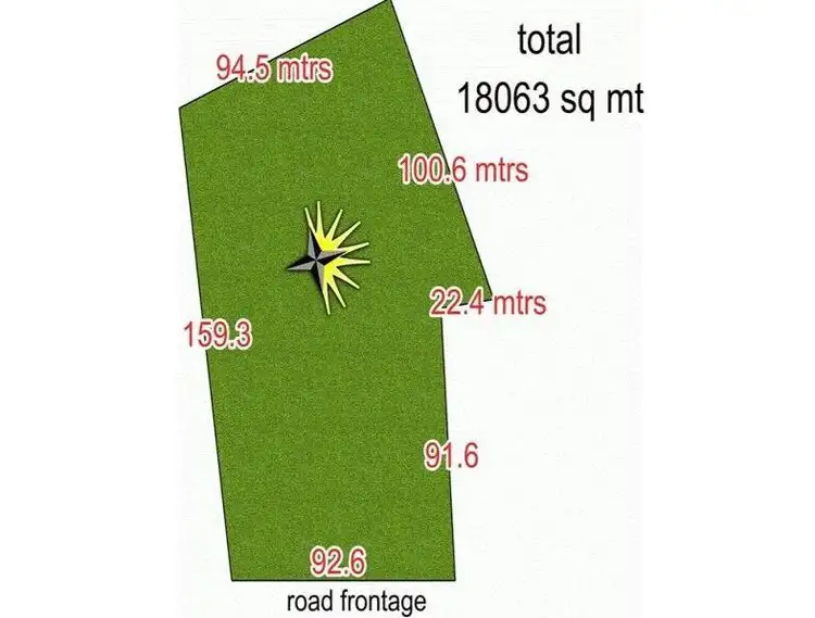 Floorplan of Homely land listing, 164-166 Falls Road, Olinda VIC 3788