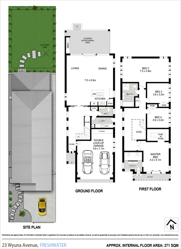 Floorplan of Homely house listing, 23 Wyuna Avenue, Freshwater NSW 2096