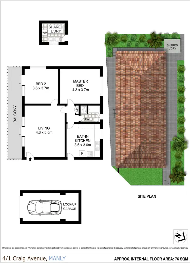 Floorplan of Homely apartment listing, 4/1 Craig Avenue, Manly NSW 2095