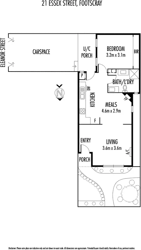 Floorplan of Homely house listing, 21 Essex Street, Footscray VIC 3011