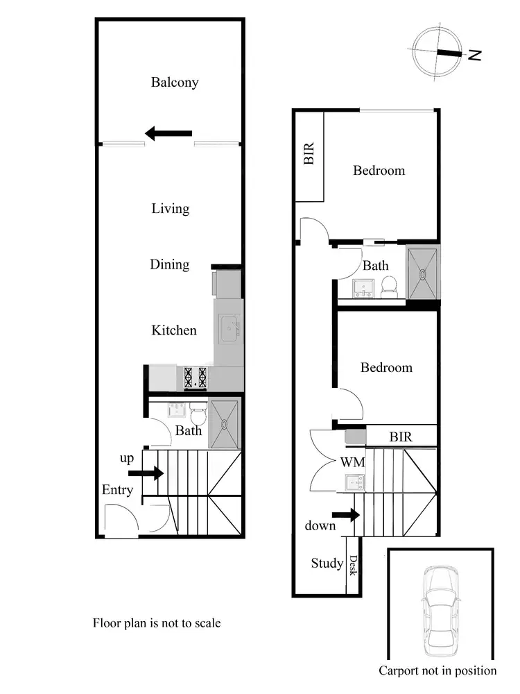Floorplan of Homely apartment listing, 229/286 Highett Road, Highett VIC 3190