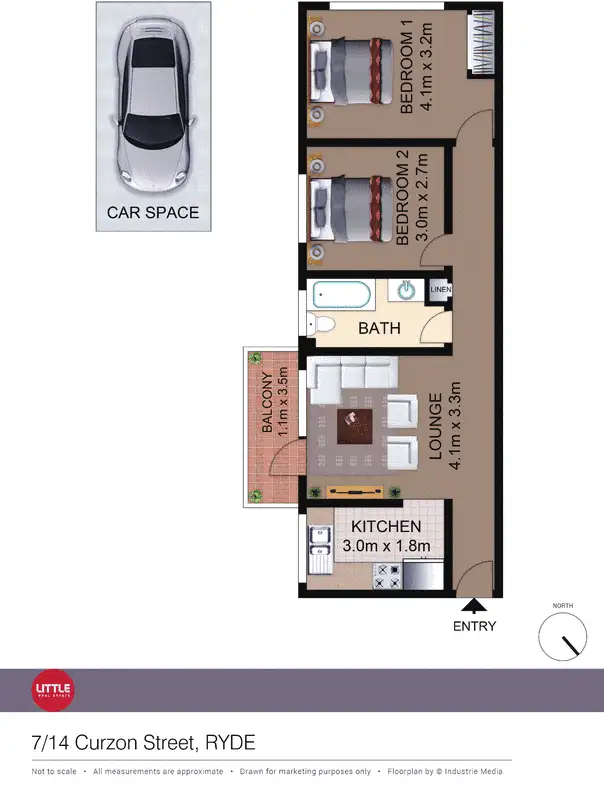 Floorplan of Homely apartment listing, 7/14 Curzon Street, Ryde NSW 2112