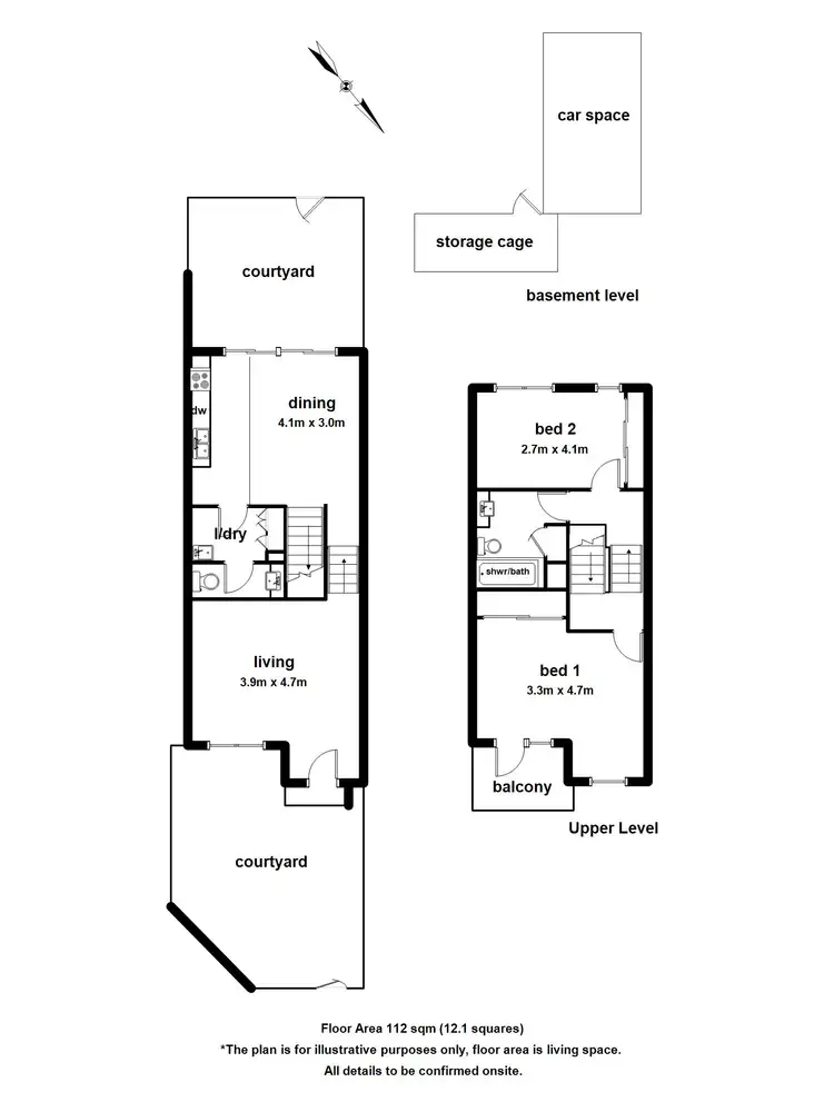 Floorplan of Homely townhouse listing, 5/3-5 Milton Street, Ferntree Gully VIC 3156