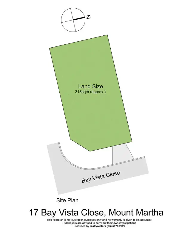 Floorplan of Homely land listing, 17 Bay Vista Close, Mount Martha VIC 3934