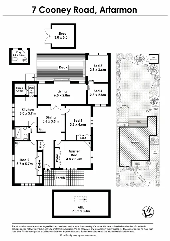 Floorplan of Homely house listing, 7 Cooney Road, Artarmon NSW 2064