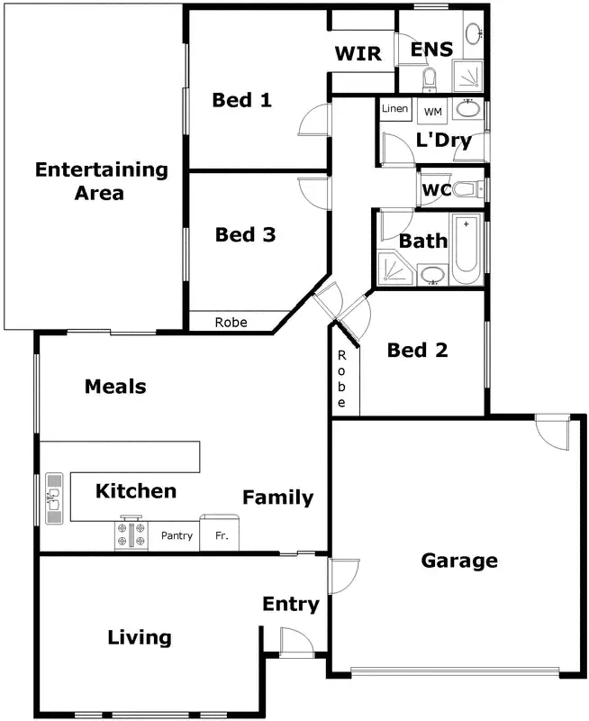 Floorplan of Homely house listing, 27 Pedrail Place, Dunlop ACT 2615