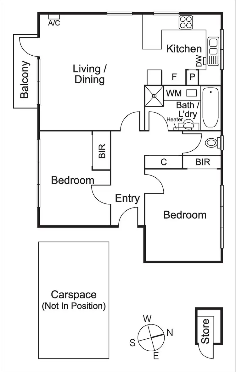 Floorplan of Homely apartment listing, 5/297 Orrong Road, St Kilda East VIC 3183