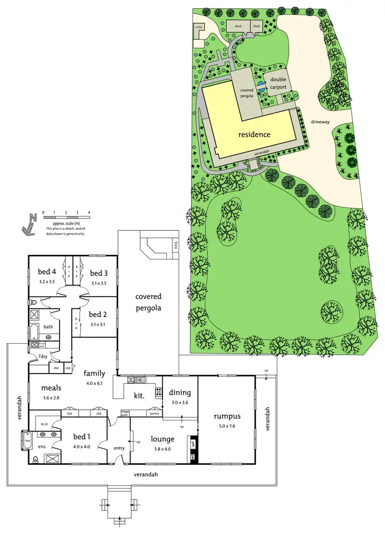 Floorplan of Homely house listing, 2-4 Gibson Road, Warranwood VIC 3134