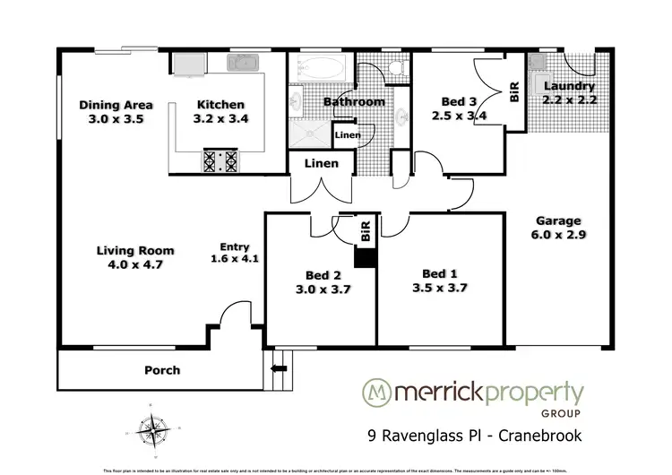 Floorplan of Homely house listing, 9 Ravenglass Place, Cranebrook NSW 2749