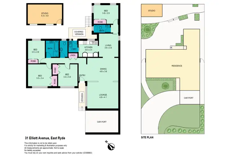 Floorplan of Homely house listing, 31 Elliott Avenue, East Ryde NSW 2113